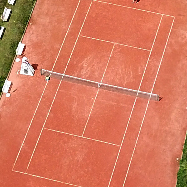 M-Platz Luftansicht 2020 damals noch als Tennis-Sandplatz Magdeburg