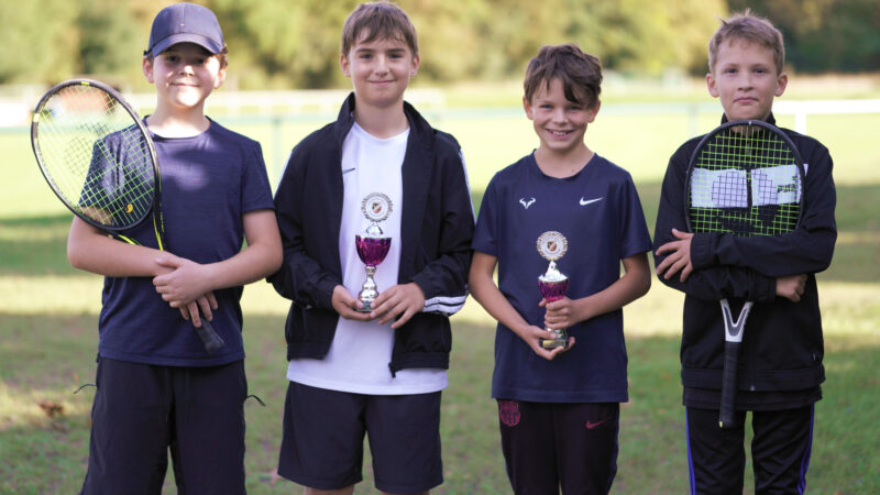 U12 mixed: Die besten vier Spieler der Jugendclubmeisterschaften 2025 beim MTC Germania