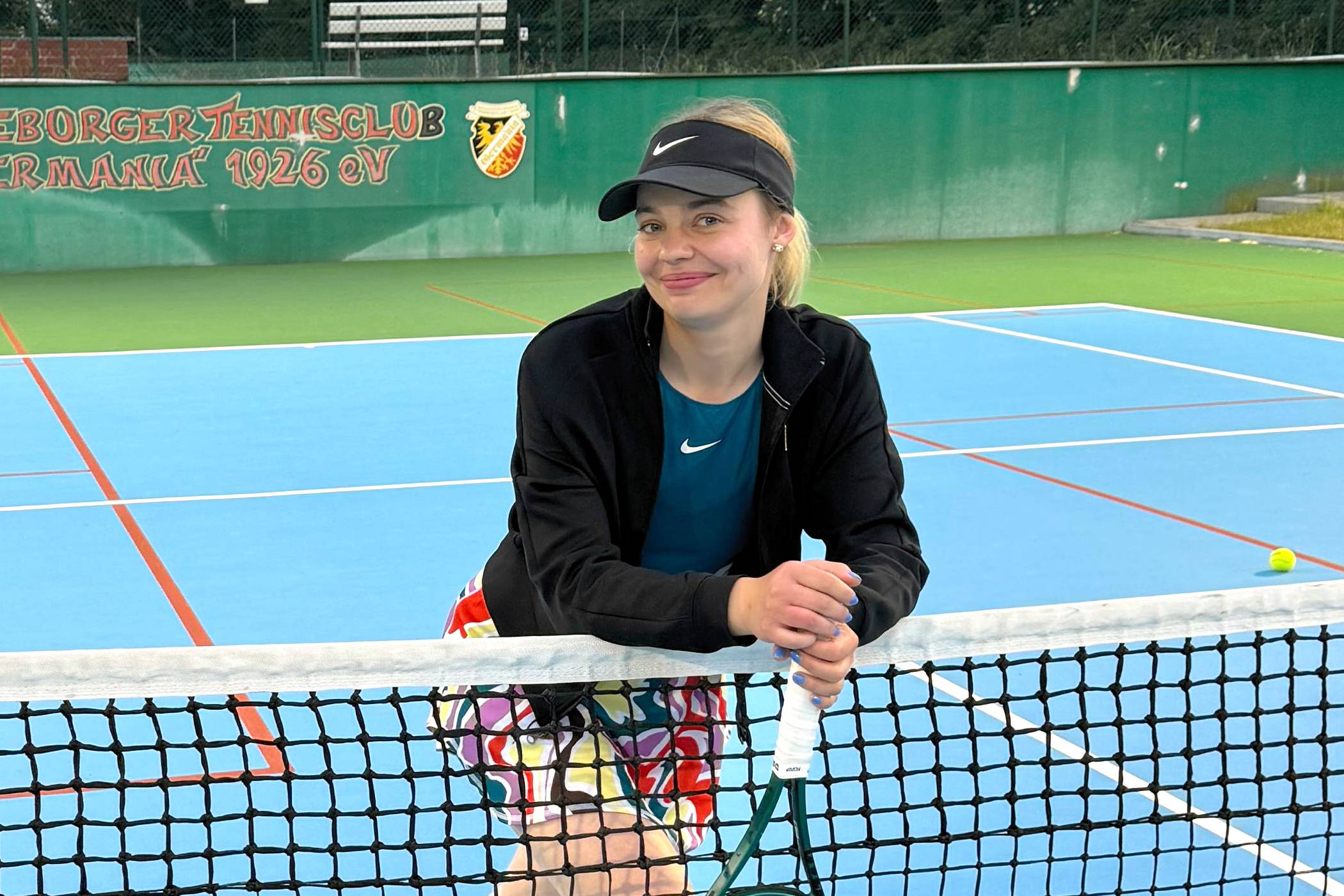 Tennistrainerin Patricia Uhlig