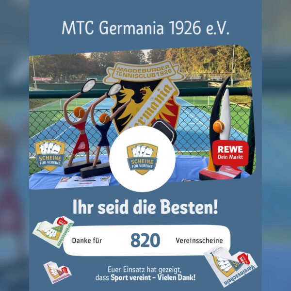 Ergebnis der Aktion Scheine für Vereine